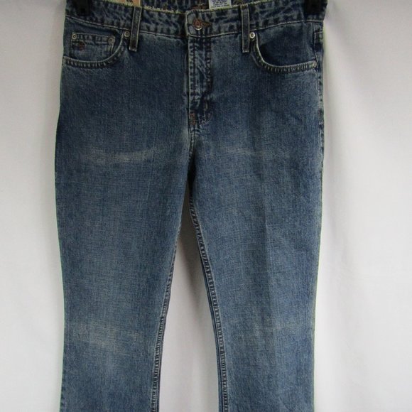 Women's | Arizona | Cross Hatch | Low Rise Flare | Dark Stone Wash Jeans | NWT - Picture 3 of 6
